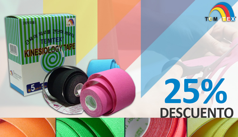 Vendaje Kinesiotaping de gran calidad al 25% de descuento