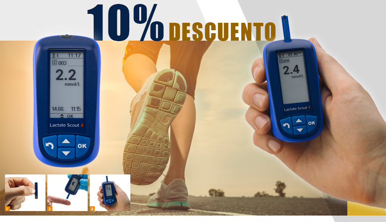 Control y medicin de los niveles de Lactato con los Lactate Scout 4