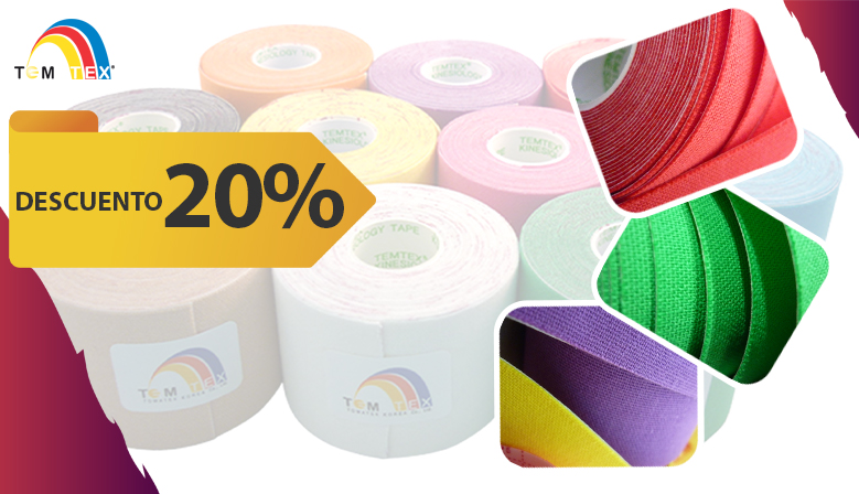 Oferta de Fin de Semana en Biolaster! Todas las vendas de kinsiotaping Temtex con 20% dto