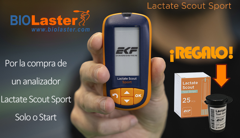 Oferta Especial: Compra un Analizador Lactate Scout Sport (Solo o Start) y Te Regalamos un Bote de 25 Tiras Reactivas