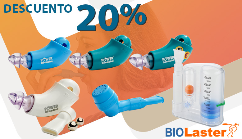 Fin de semana especial en Biolaster! 🌟 Aprovecha un 20% de descuento en nuestra lnea de incentivadores respiratorios