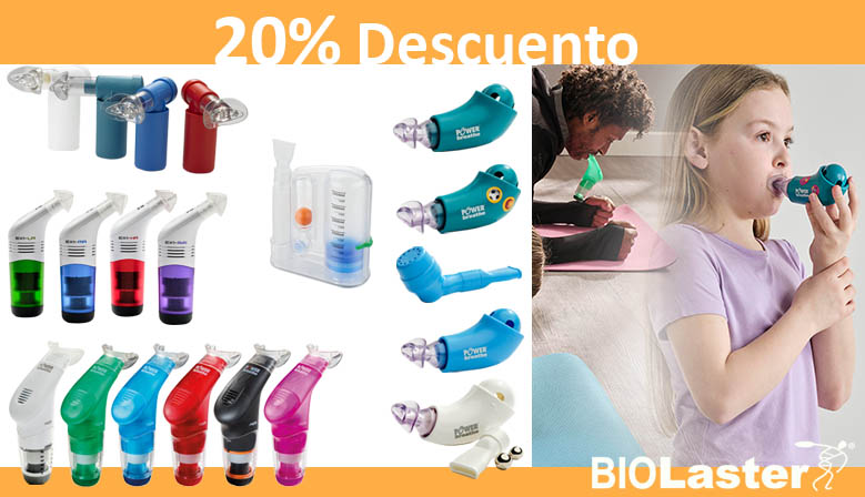 Incentivadores respiratorios y dispositivos POWERbreathe mecnicos en OFERTA